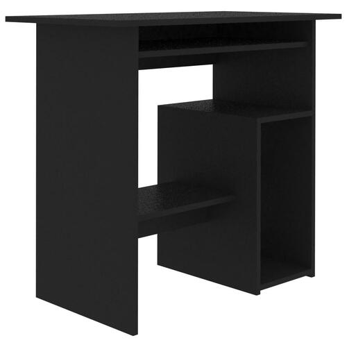 Skrivebord 80x45x74 cm konstrueret træ sort
