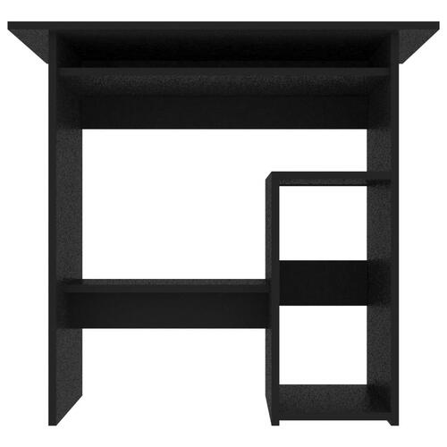 Skrivebord 80x45x74 cm konstrueret træ sort