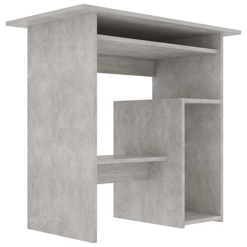 Skrivebord 80x45x74 cm konstrueret træ betongrå