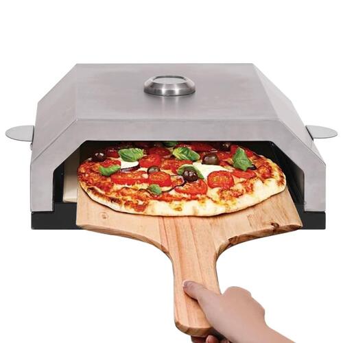 Pizzaovn med keramisk sten til gas- eller kulgrill