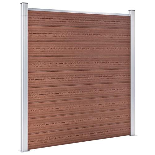 Havehegn 872x186 cm WPC brun