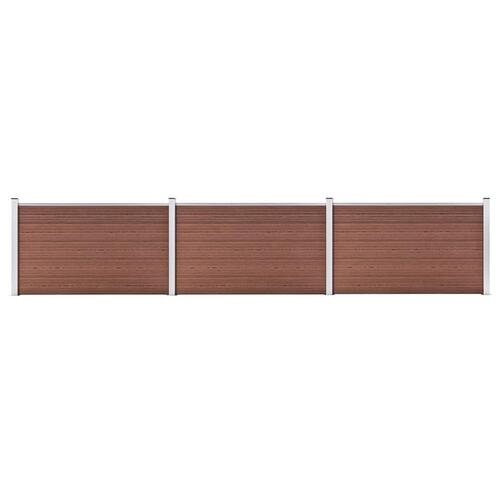 Havehegn 526 x 106 cm WPC brun