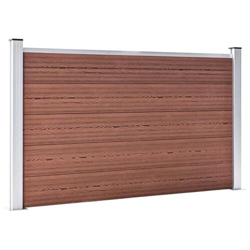 Havehegn 699 x 106 cm WPC brun