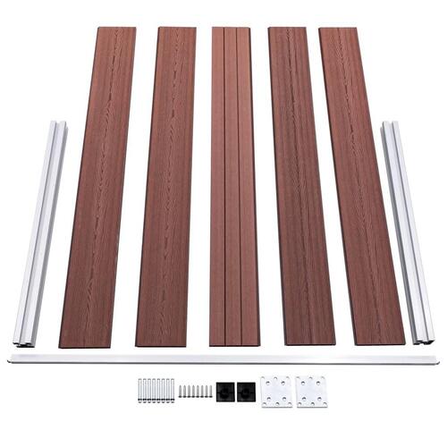 Havehegn 872 x 106 cm WPC brun