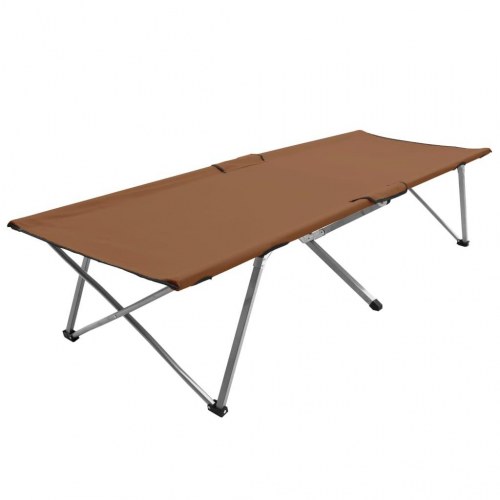 Campingseng 206x75x45 cm XXL brun