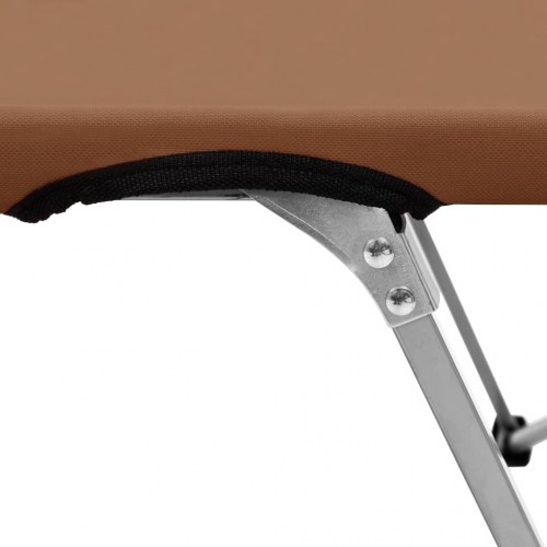 Campingseng 206x75x45 cm XXL brun