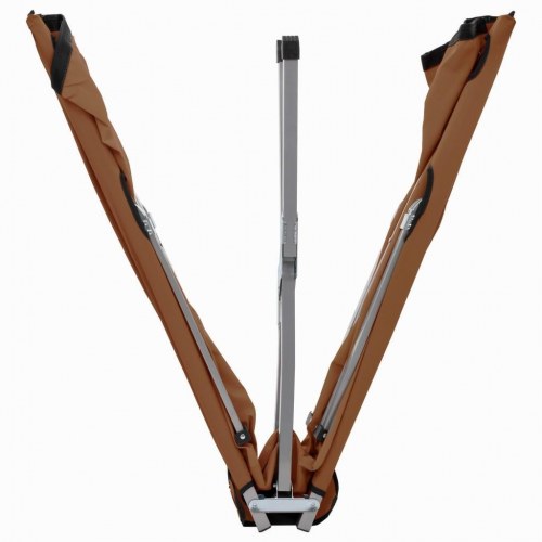 Campingseng 206x75x45 cm XXL brun