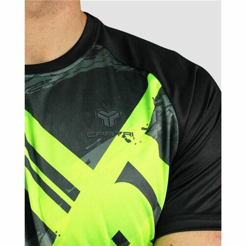 Kortærmet T-shirt til Mænd Cartri Luxer Gul Sort M