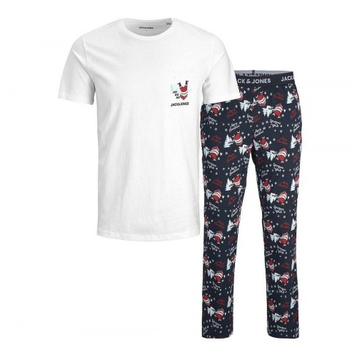 Nattøj Jack & Jones JACSANTA SS Hvid - S