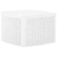 Sidebord 54 x 54 x 36,5 cm plastik hvid