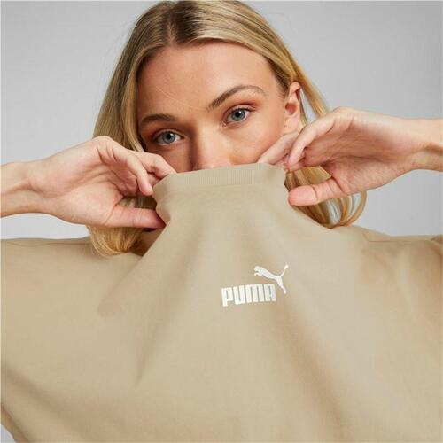 Kortærmet T-shirt til Kvinder Puma Colorblock Beige XS