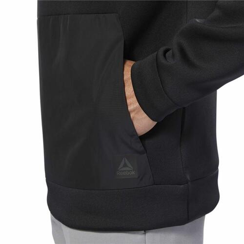 Hættetrøje til Mænd Reebok Supply Tech Sort M