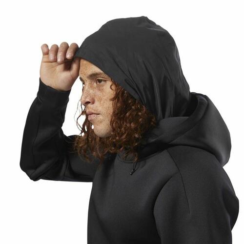 Hættetrøje til Mænd Reebok Supply Tech Sort M