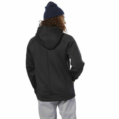 Hættetrøje til Mænd Reebok Supply Tech Sort M