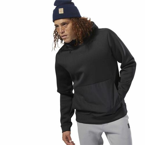 Hættetrøje til Mænd Reebok Supply Tech Sort M