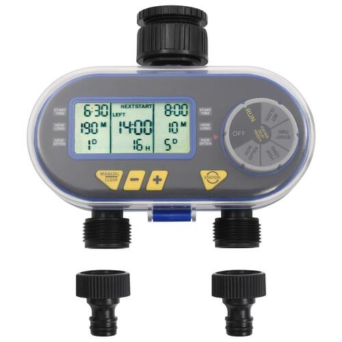 Automatisk digital vandingstimer med to slangeudtag