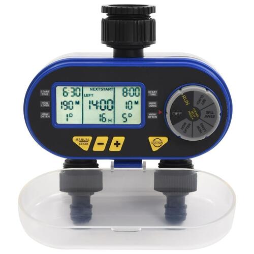 Automatisk digital vandingstimer med to slangeudtag