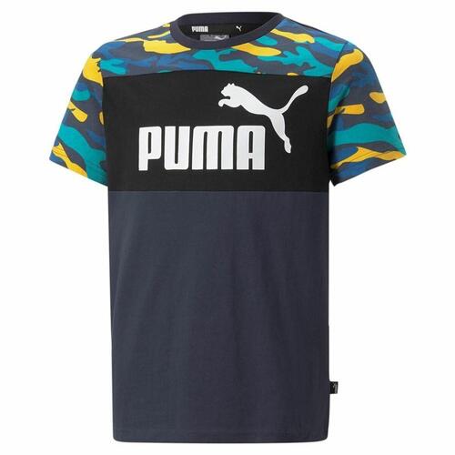 Børne Kortærmet T-shirt Puma Essentials+ Camouflage Drenge Sort 7-8 år
