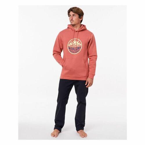 Hættetrøje til Mænd Rip Curl Down The Line Laksefarvet M