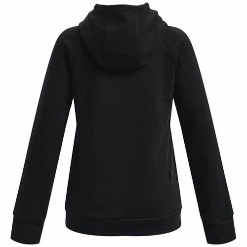 Sweatshirt med hætte til piger Under Armour Rival Big Logo Sort 8 år