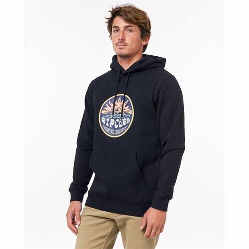 Hættetrøje til Mænd Rip Curl Tobar Sort S