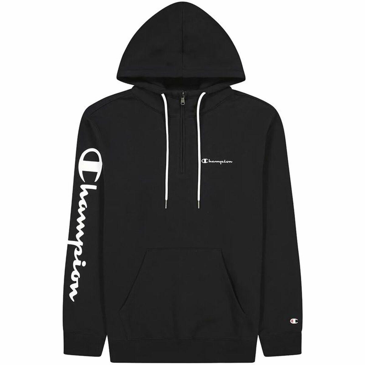 Hættetrøje til Mænd Champion Half Zip Sort XL