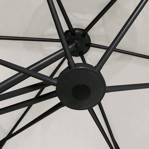Parasol med stålstang 300 cm sandhvid