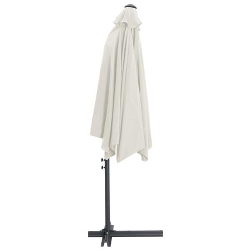 Parasol med stålstang 300 cm sandhvid