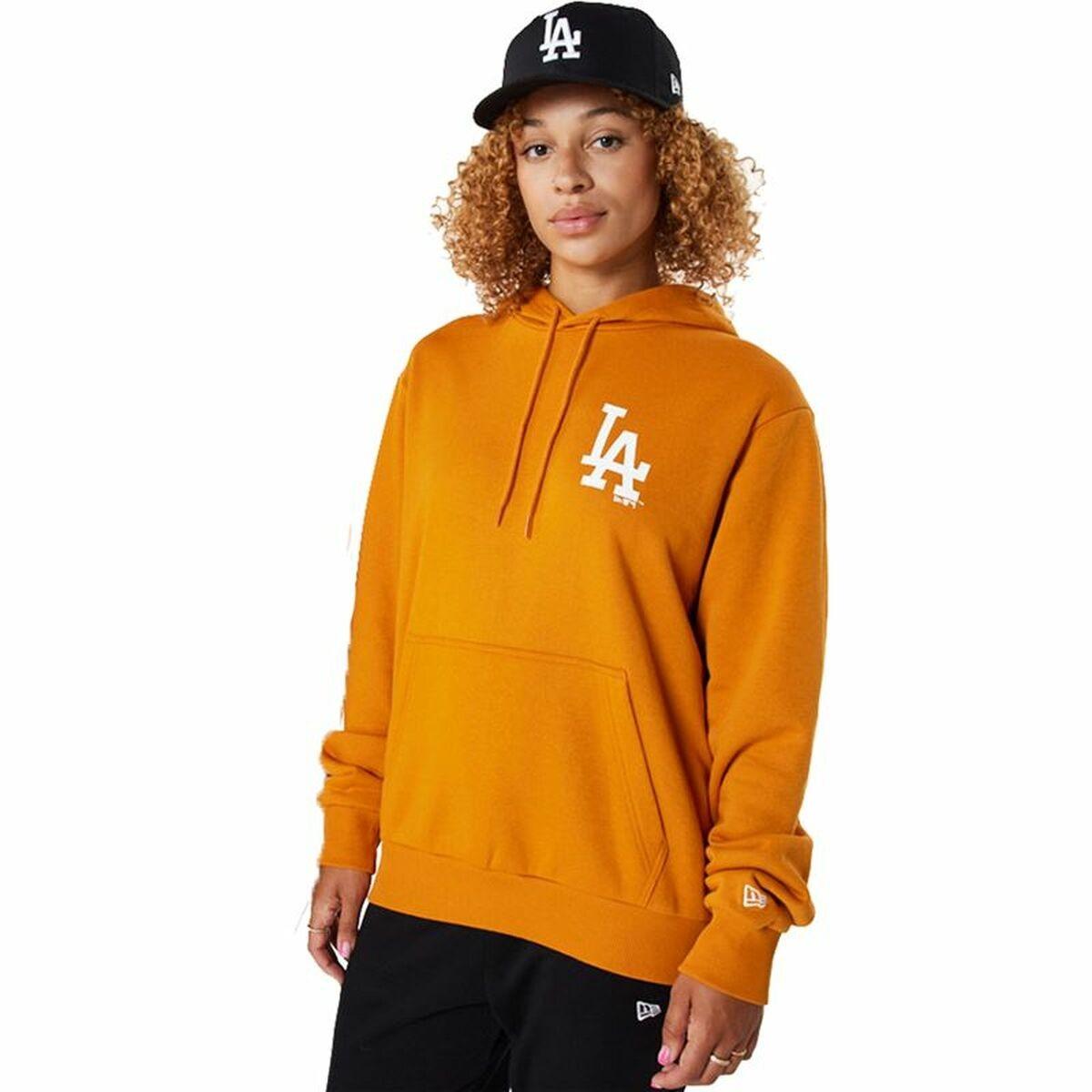 New Era MLB LA Dodgers sweatshirt uden hætte - Orange, M
