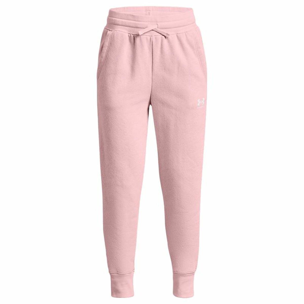 Træningsdragt til børn underdele Under Armour Rival Fleece Pink 8 år