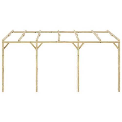 Vægmonteret pergola 5x3x2,1 m træ