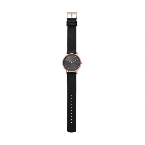 Skagen HAGEN herreur med læderrem - minimalistisk kvartsur
