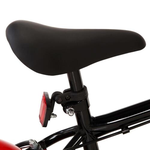 Børnecykel 12 tommer sort og rød