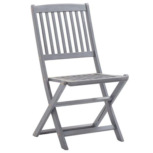 Foldbare havestole 4 stk. massivt akacietræ