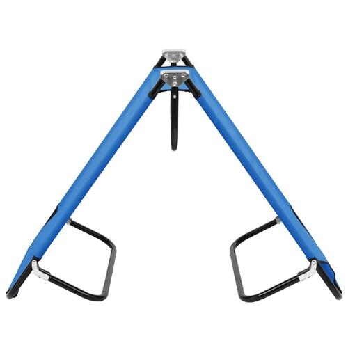 Foldbar liggestol stål blå