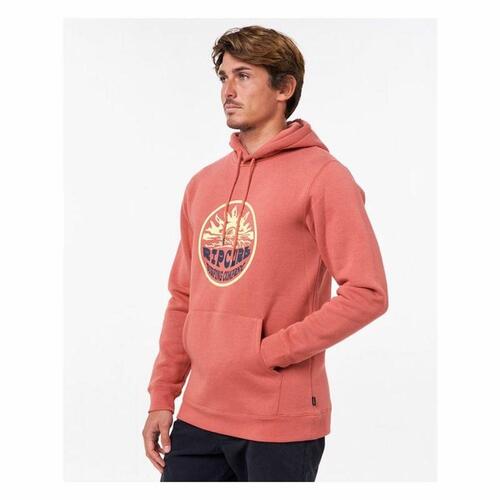 Hættetrøje til Mænd Rip Curl Down The Line Laksefarvet XL