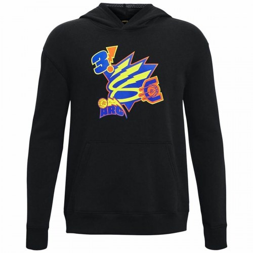 Hættetrøje til Børn Under Armour Curry Big Splash Sort - 10-12 år