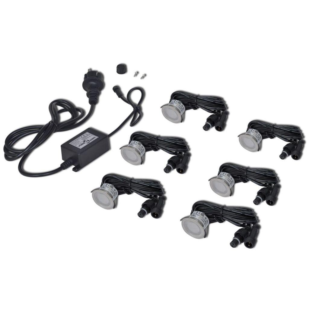 LED-nedgravningsspots 6 stk. varmt hvidt lys