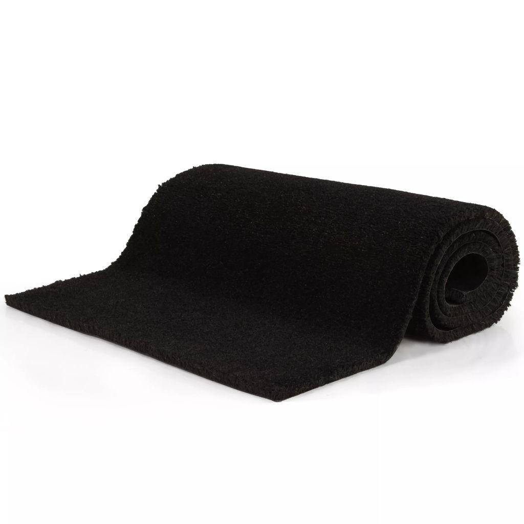 Dørmåtte coir 24 mm 100 x 150 cm sort