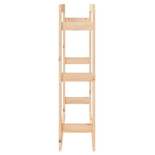 Brændestativ 80x25x100 cm massivt fyrretræ