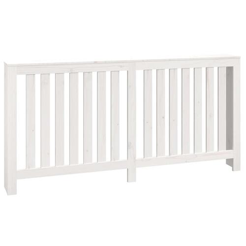 Radiatorskjuler 169x19x84 cm massivt fyrretræ hvid