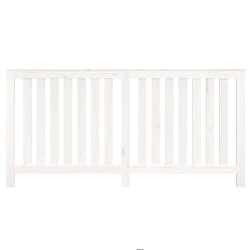 Radiatorskjuler 169x19x84 cm massivt fyrretræ hvid