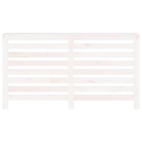 Radiatorskjuler 153x19x84 cm massivt fyrretræ hvid