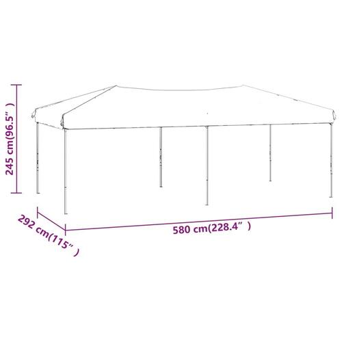 Foldbart festtelt 3x6 m hvid