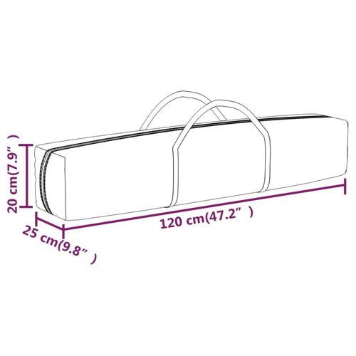 Foldbart festtelt 3x6 m hvid