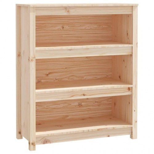 Bogreol 80x35x97 cm massivt fyrretræ