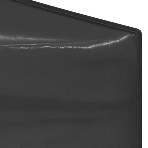 Foldbart festtelt med sidevægge 3x6 m antracitgrå