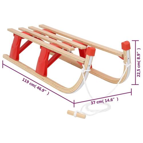Foldbar kælk 110 cm træ