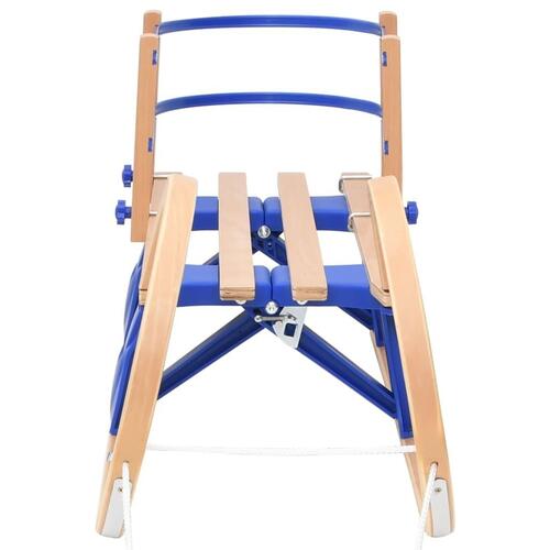 Foldbar kælk med ryglæn 110 cm krydsfiner
