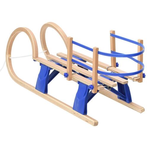 Foldbar kælk med ryglæn 110 cm krydsfiner